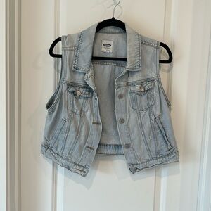 Vintage light denim vest